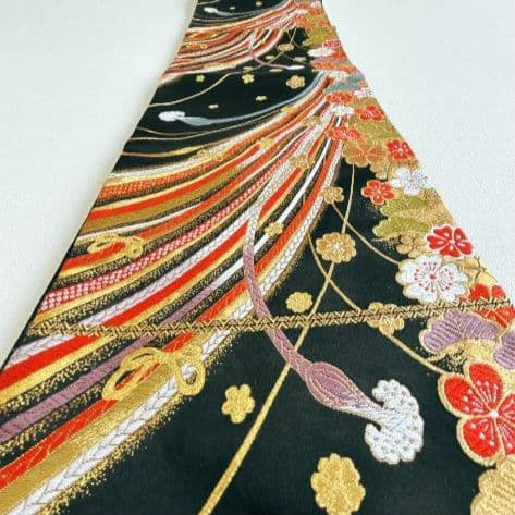 セット七五三7歳女の子長着＆袖なし長襦袢＆袋帯＆草履＆バッグ＆小物紫色しぼり柄