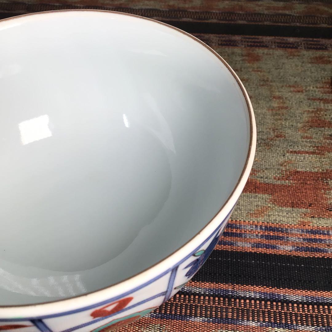 『スタうー特価』　有田焼　貞山　蓋付き　どんぶり　5客　金彩