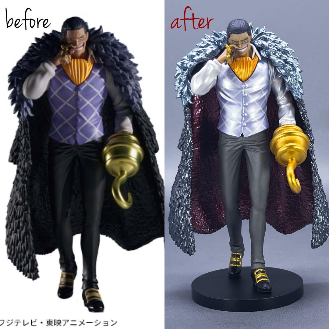 リペイント ワンピース the 出航 クロコダイル フィギュア クロス