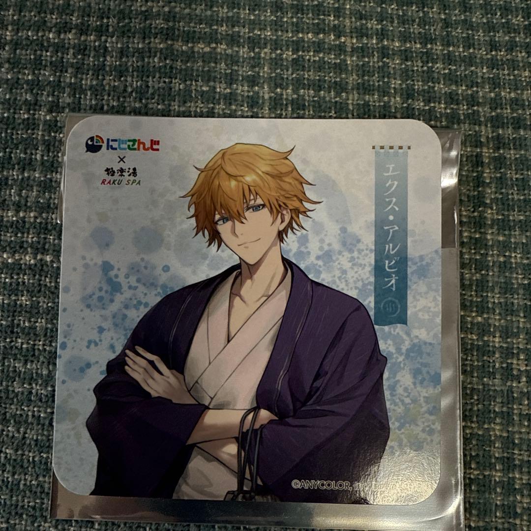 にじさんじ エクスアルビオ エビオ 極楽湯 銭湯錠 コースター - メルカリ