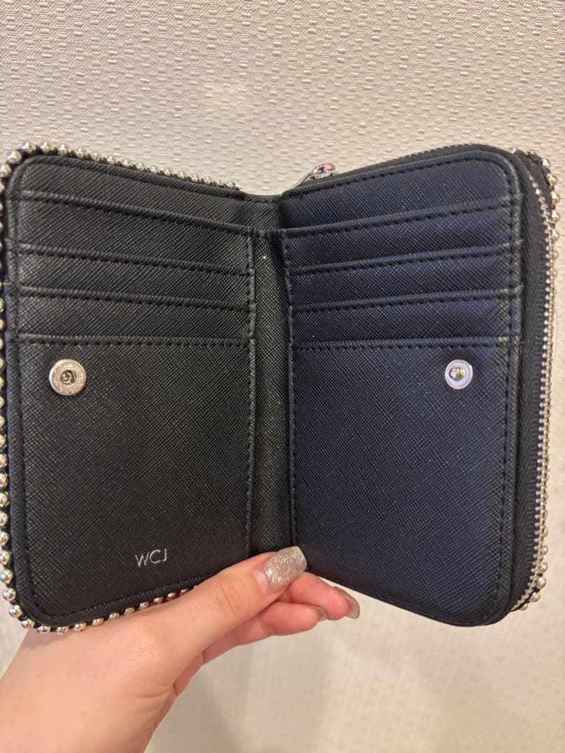 WCJ×ゲルニカコラボ 恐竜デザイン ブラックミニ財布