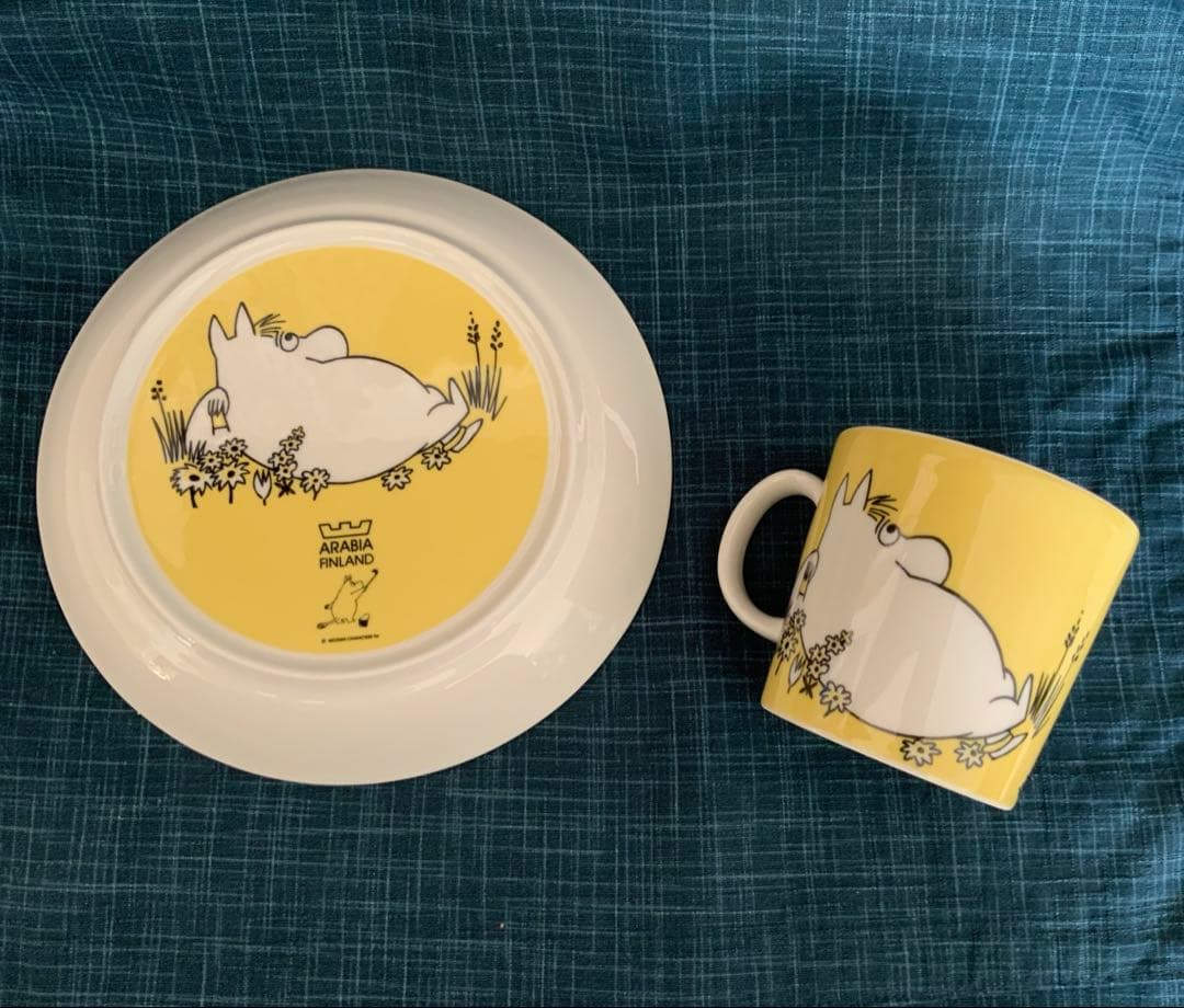ムーミン　プレート&マグカップセット　 フローレン