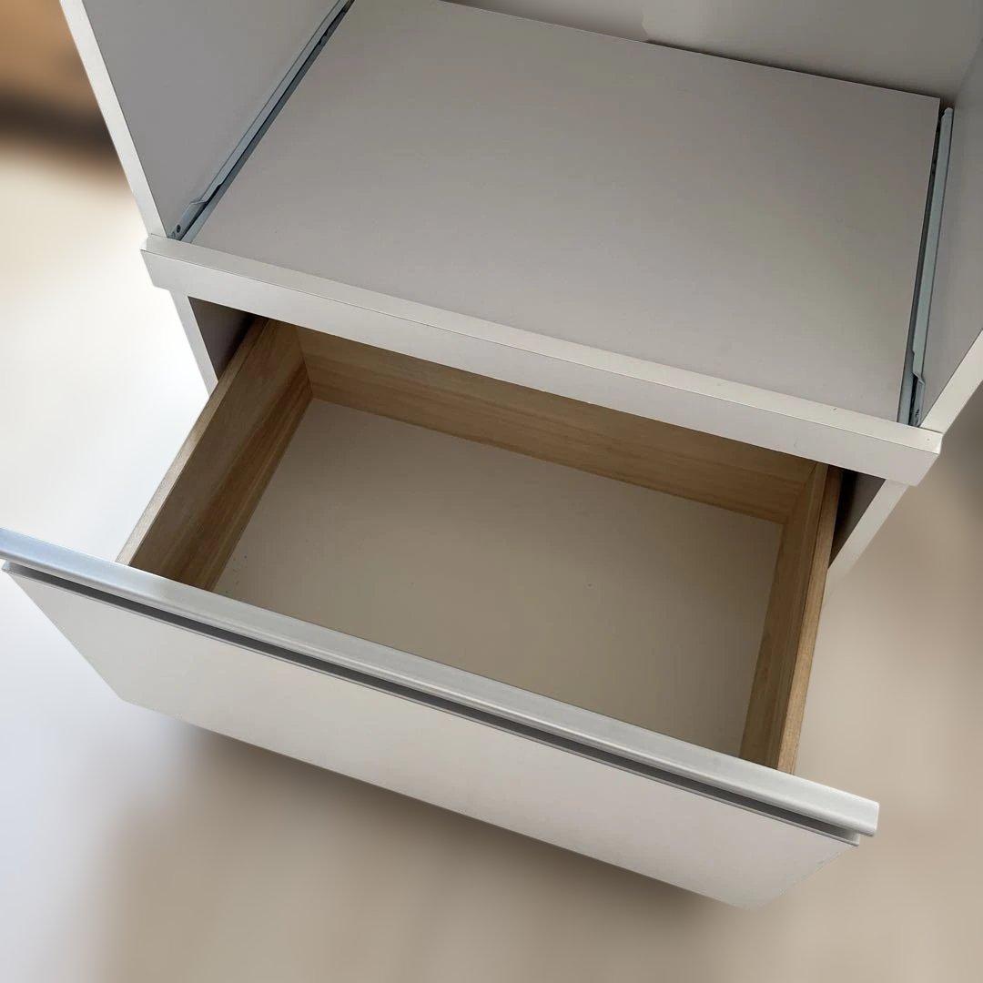 レンジ台　レンジボード　コンセント付き　ホワイト　幅60cm