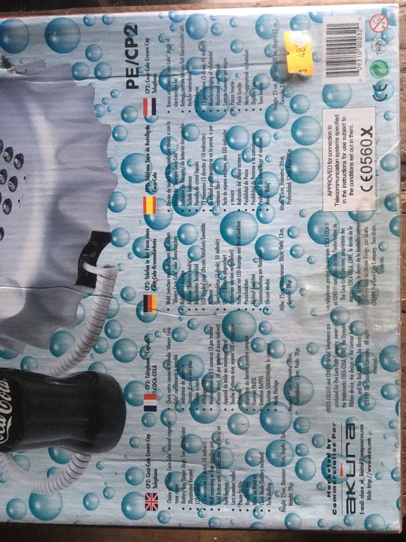 希少Coca-Cola Crown Cap Telephone