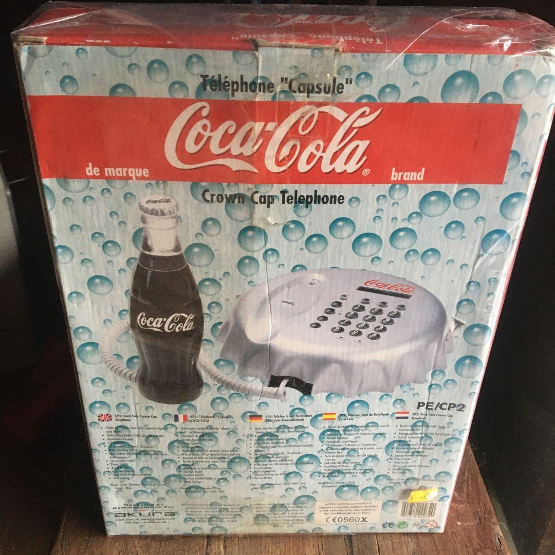 希少Coca-Cola Crown Cap Telephone