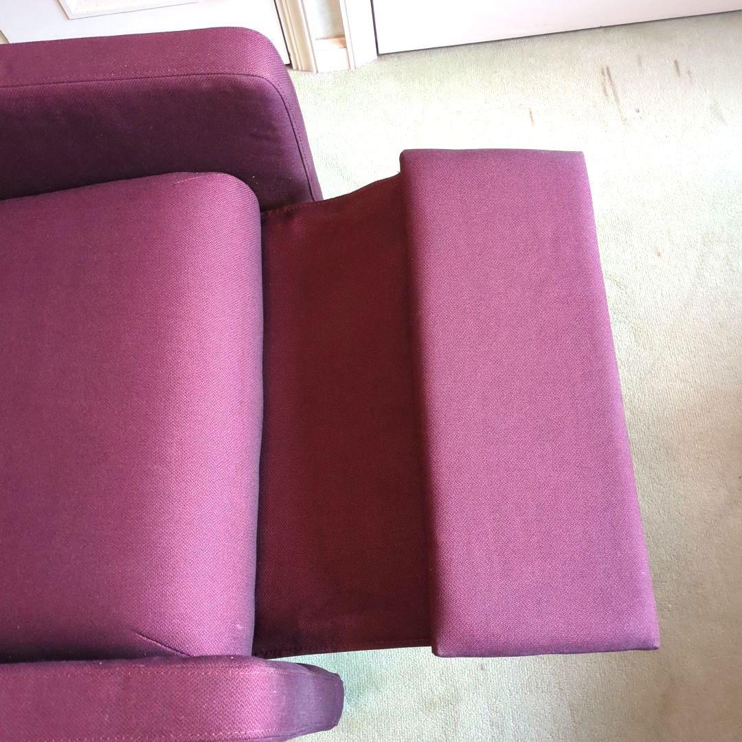 リクライニングソファ　 1人掛けソファ ダークレッド　リクライニングチェア