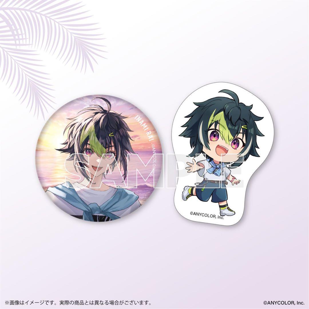 石様専用 海の家-伊波ライ・緋八マナ-缶バッジ＆ダイカットステッカー