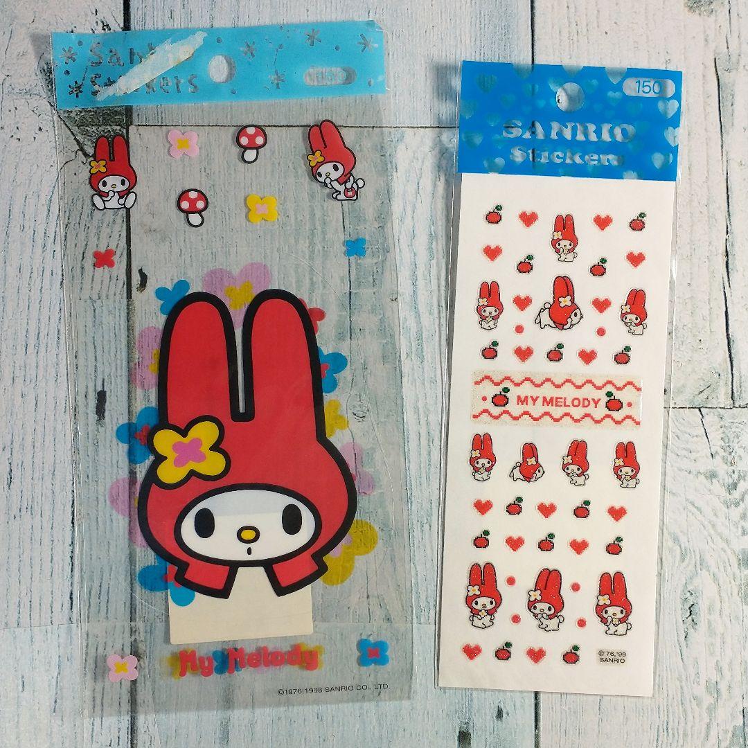 平成レトロ マイメロ 赤メロ 未使用 シール 2枚 - メルカリ