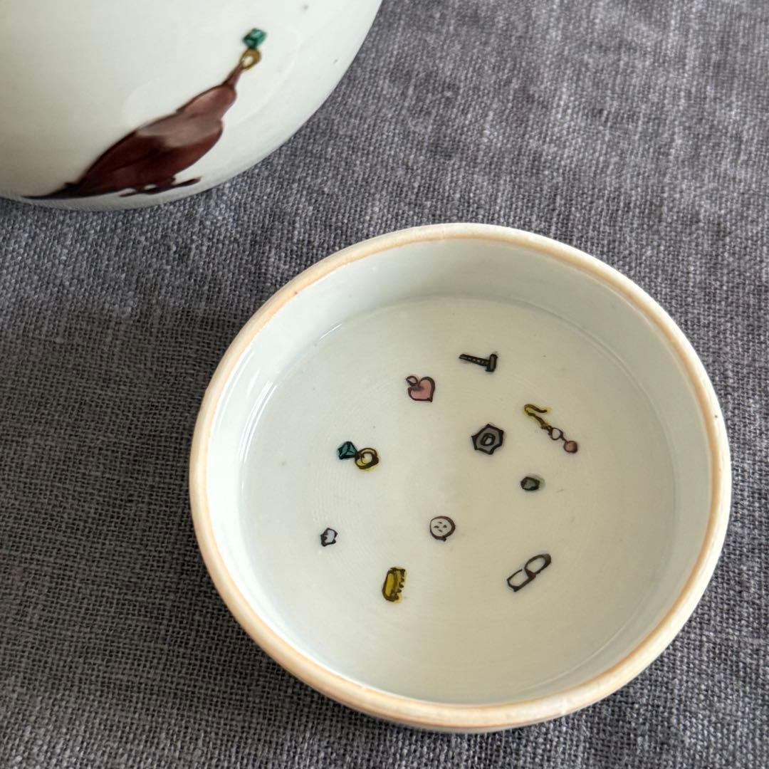 工房あめつち　カラスの手塩壺　蓋もの