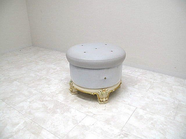 イタリア SILIK シリック ロココ様式スツール 　サイドチェア　椅子 腰掛け