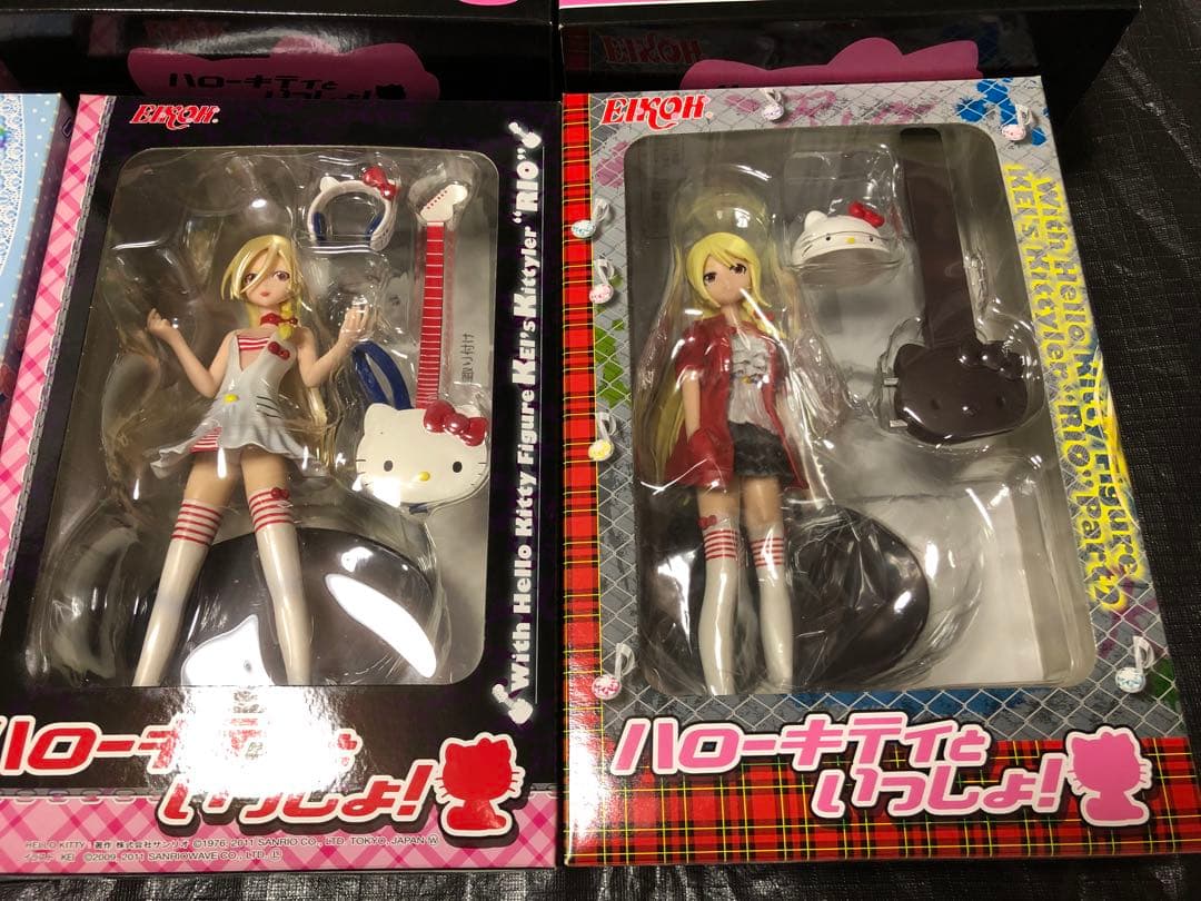 6点 ハローキティといっしょ リリィ いろは シズク リオ フィギュア 美少女