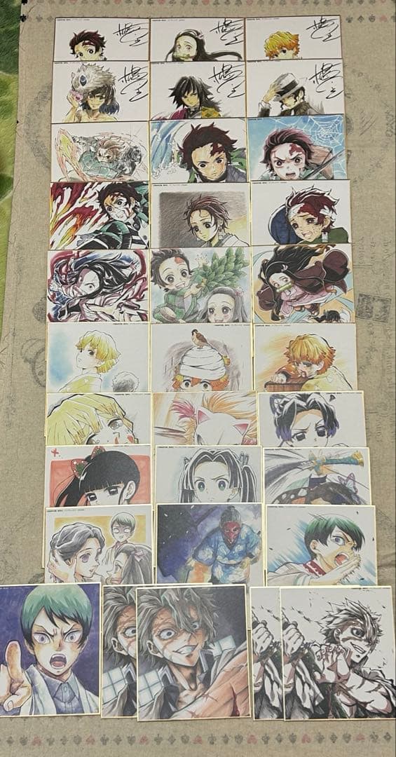 鬼滅の刃 全集中展 複製色紙拾集帳 複製ミニ色紙