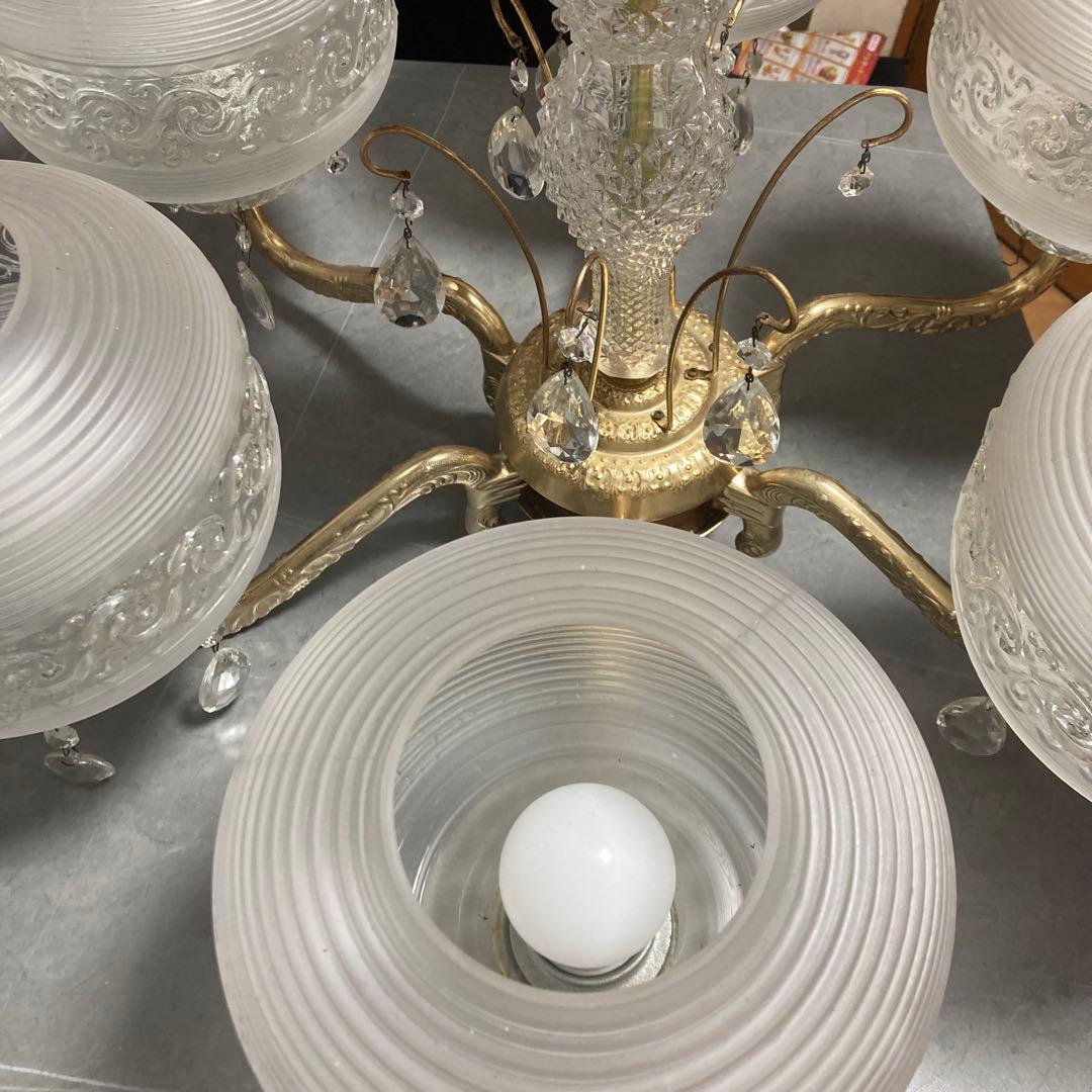 昭和レトロ シャンデリア　シャンデリ　ゴージャス　旅館　ライト　電球　ホテル