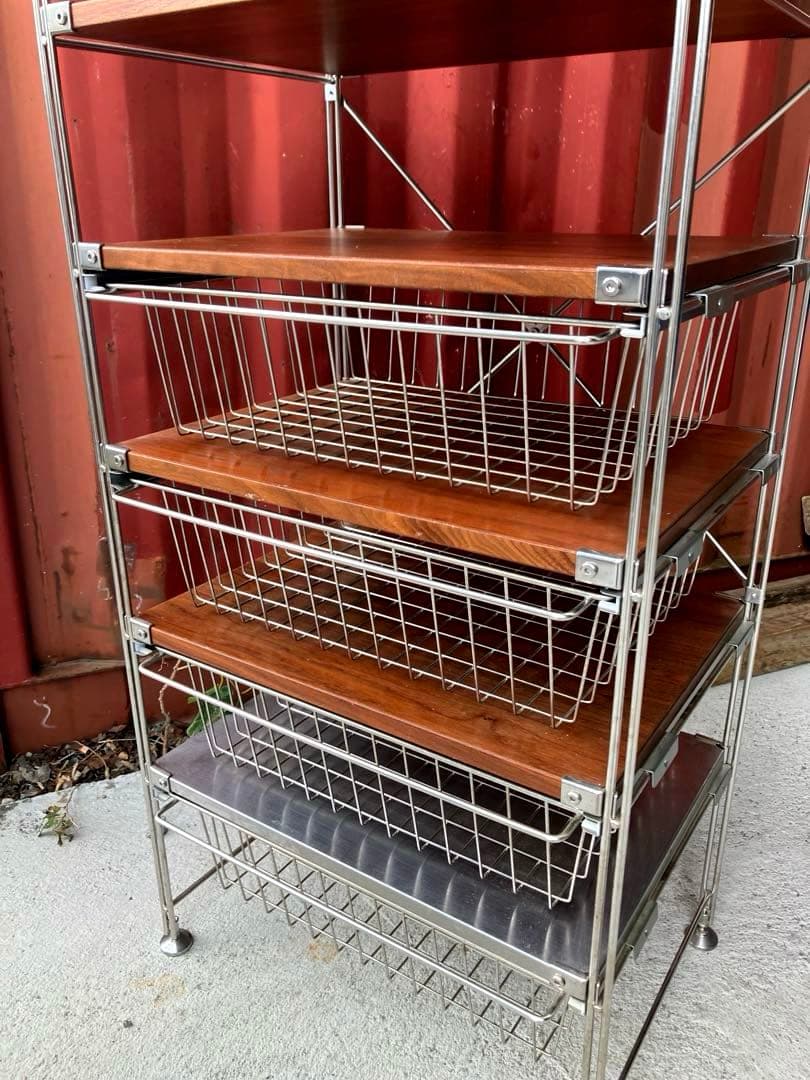 無印良品　ステンレスユニットシェルフ