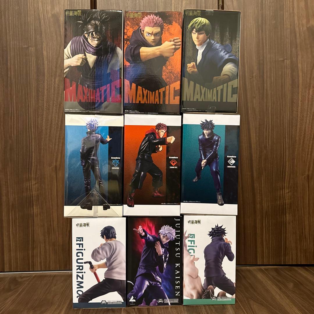 呪術廻戦　フィギュア9体セット　グランディスタ　マキシマティック　フィグリズム