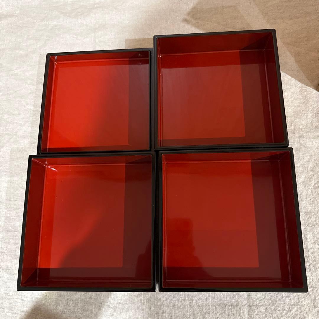 平安堂　山田平安堂　小重箱　お重　三段重　漆器