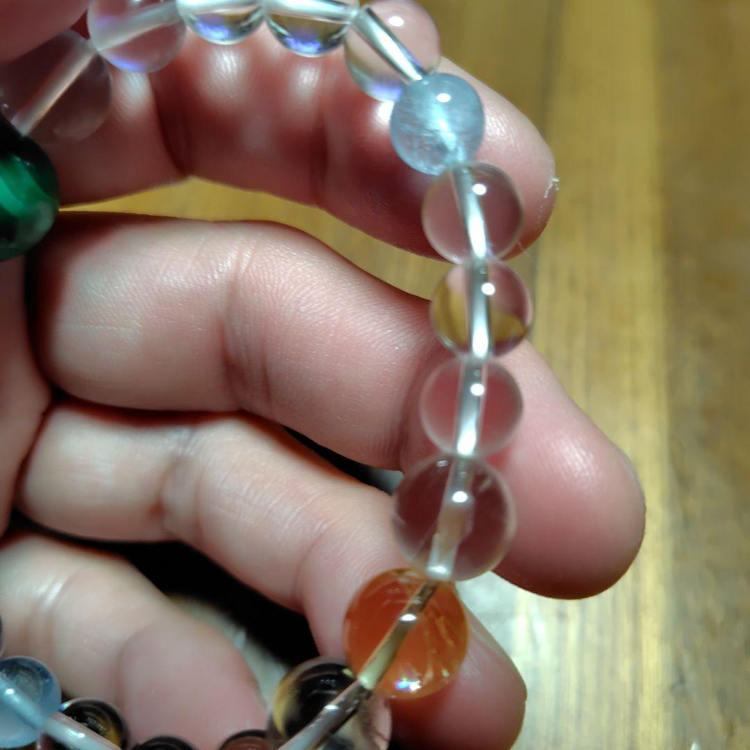 カラフルガラスビーズブレスレット