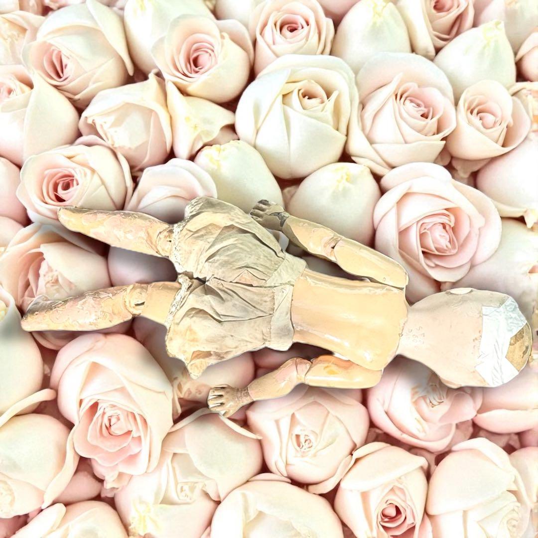 アンティーク ビスクドール ジュモー SFBJ フレンチ 白ドレス スカート