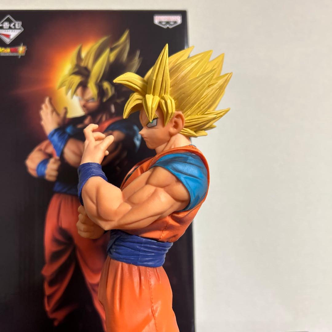 一番くじ　ドラゴンボールメモリーズ　A賞　超サイヤ人孫悟空　極美品　半券くじ箱付