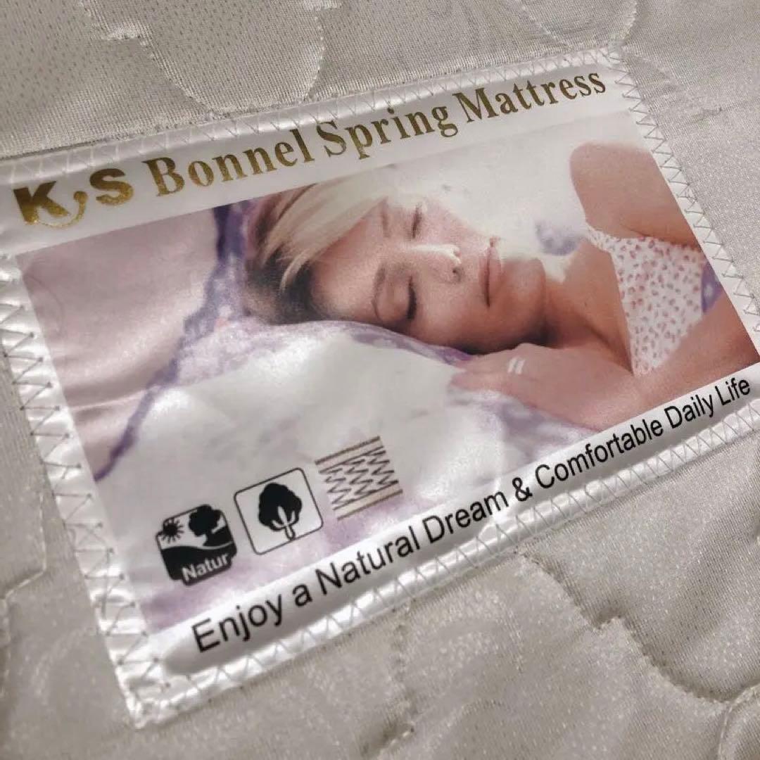 ホワイトベッド 引出5箇所LEDライト付き　店じまいセールで半額11万円で購入