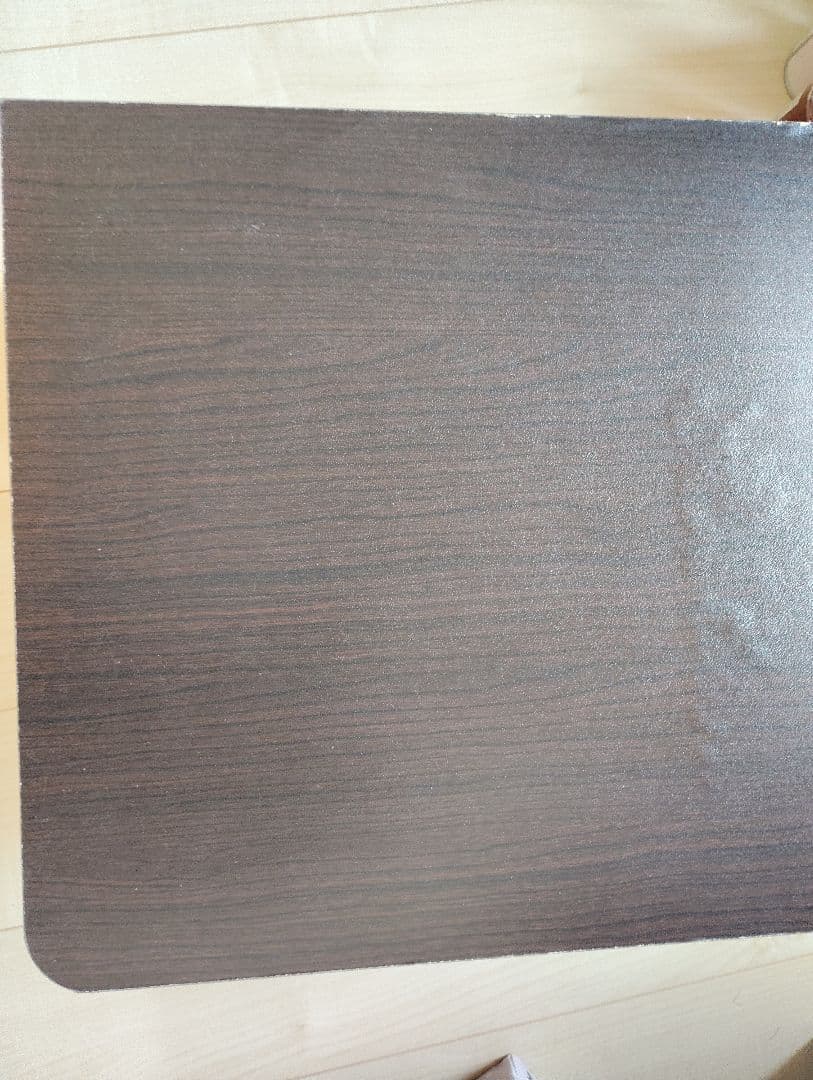 ダークブラウン 中空収納ボックス キャスター付き