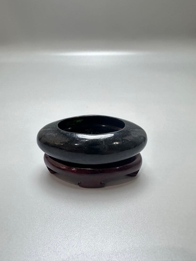 中国 碧玉 刻 筆洗 文房四宝