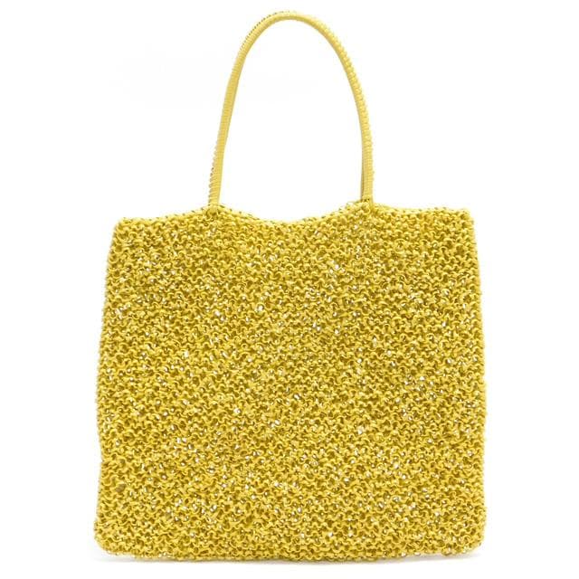 美品 ANTEPRIMA アンテプリマ ワイヤーバッグ トートバッグ イエロー