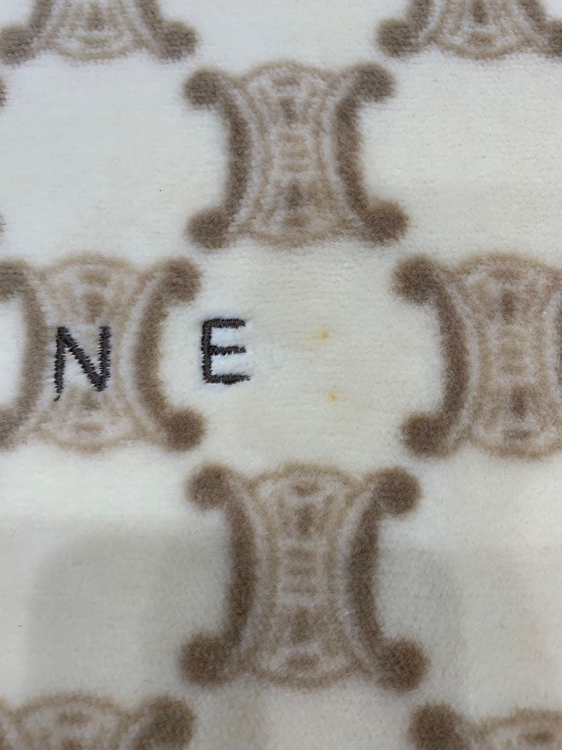 【未使用】CELINE セリーヌ 綿毛布 ブランケット シーツ 140×200