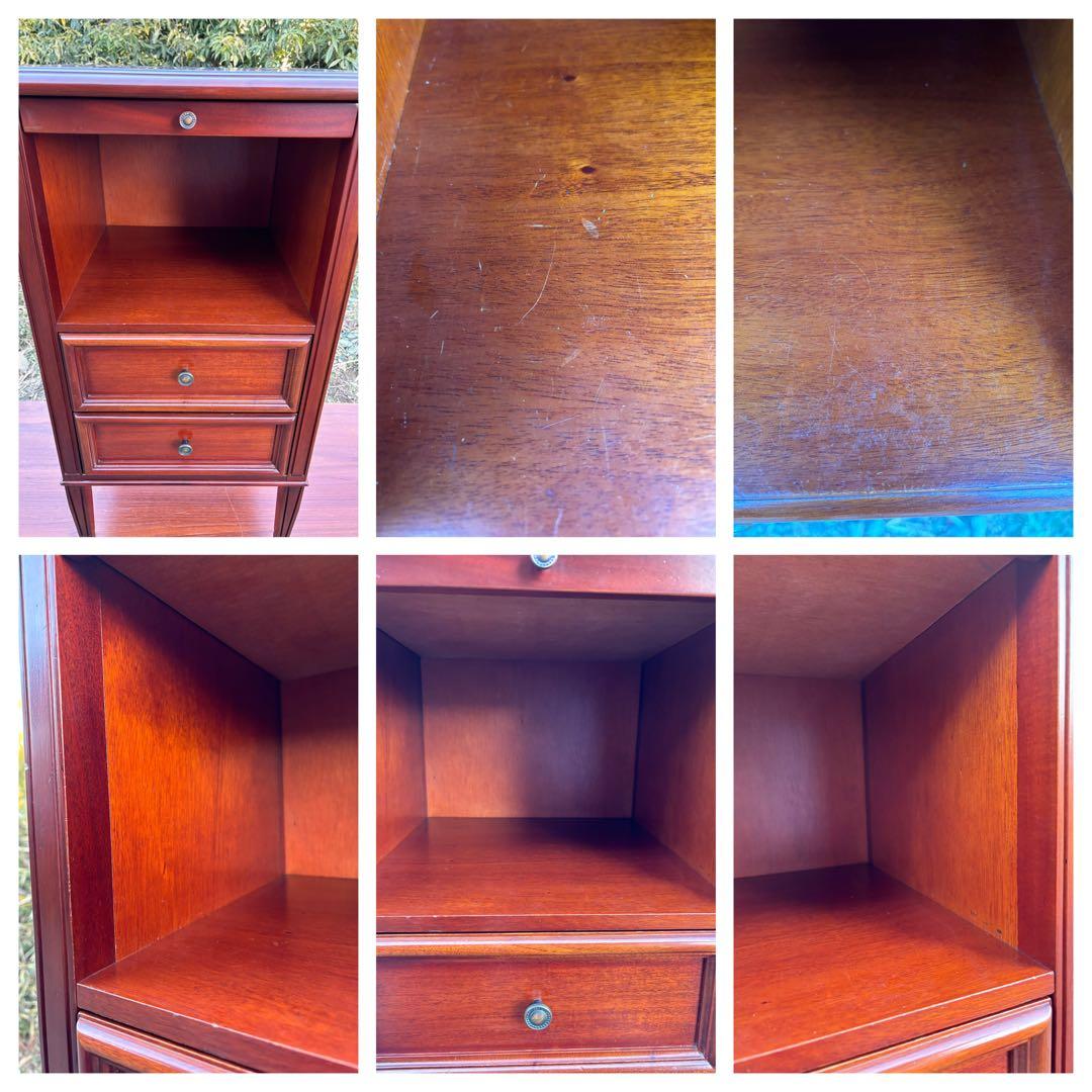 希少品　東海家具　ケント 木製電話/FAX台　サイドボード花台　飾り棚