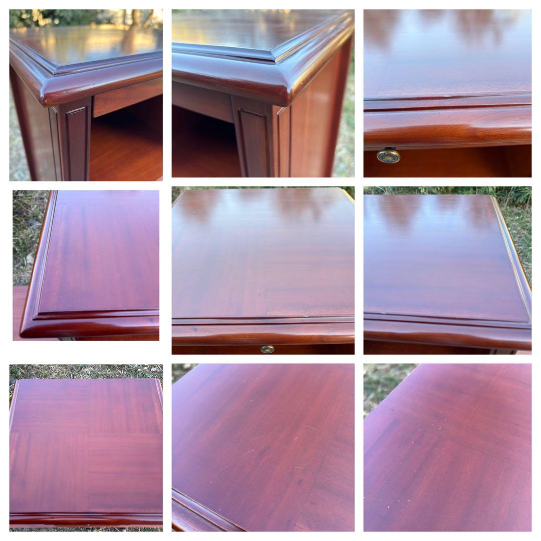 希少品　東海家具　ケント 木製電話/FAX台　サイドボード花台　飾り棚