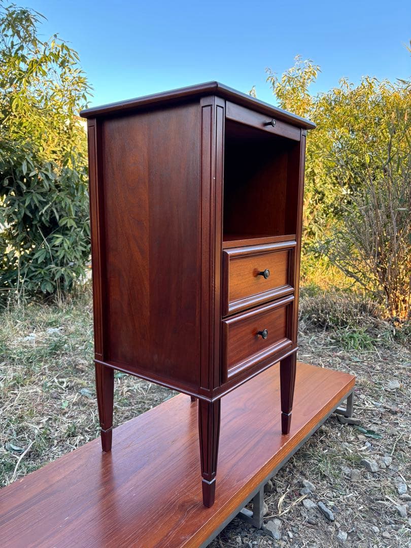 希少品　東海家具　ケント 木製電話/FAX台　サイドボード花台　飾り棚