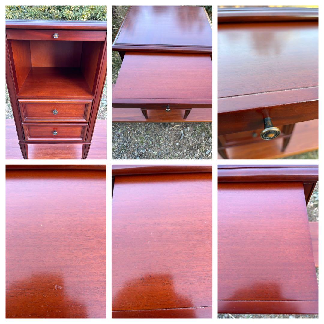 希少品　東海家具　ケント 木製電話/FAX台　サイドボード花台　飾り棚