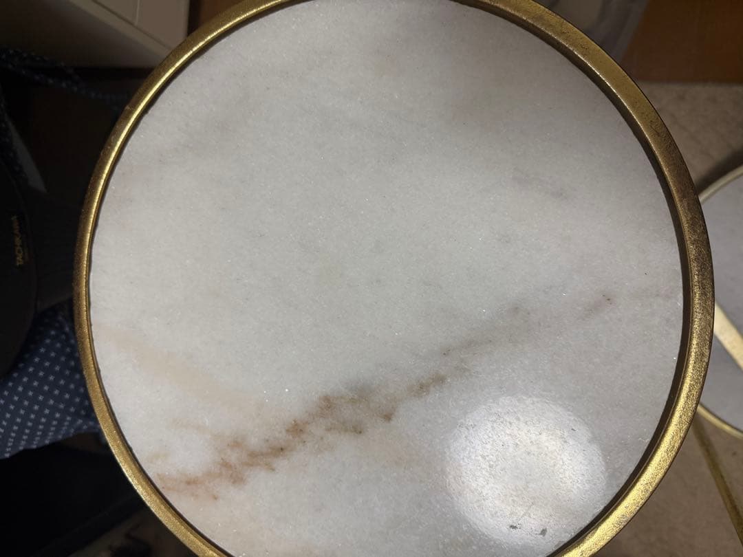 ZARA  ネストテーブル 大理石 ゴールド