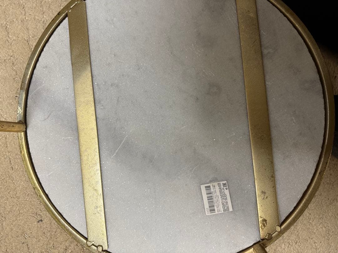 ZARA  ネストテーブル 大理石 ゴールド