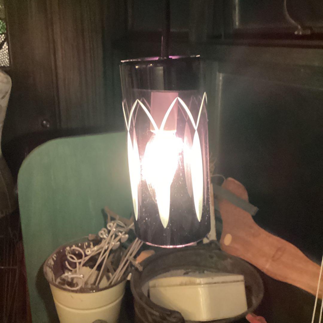 未使用　イデーIDEE　江戸切子　ペンダントライト