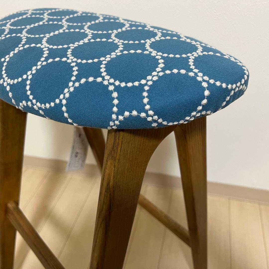 ミナペルホネン スツール タンバリン 折りたたみ 【ブルー/イエロー】 チェア