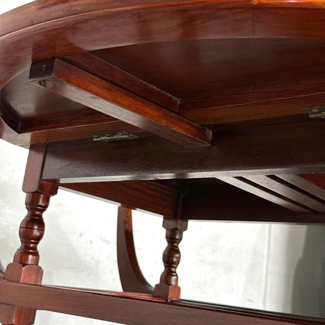 ✦ミッドセンチュリー✦ローズウッド製バーカート　キッチンワゴン バタフライ開閉式