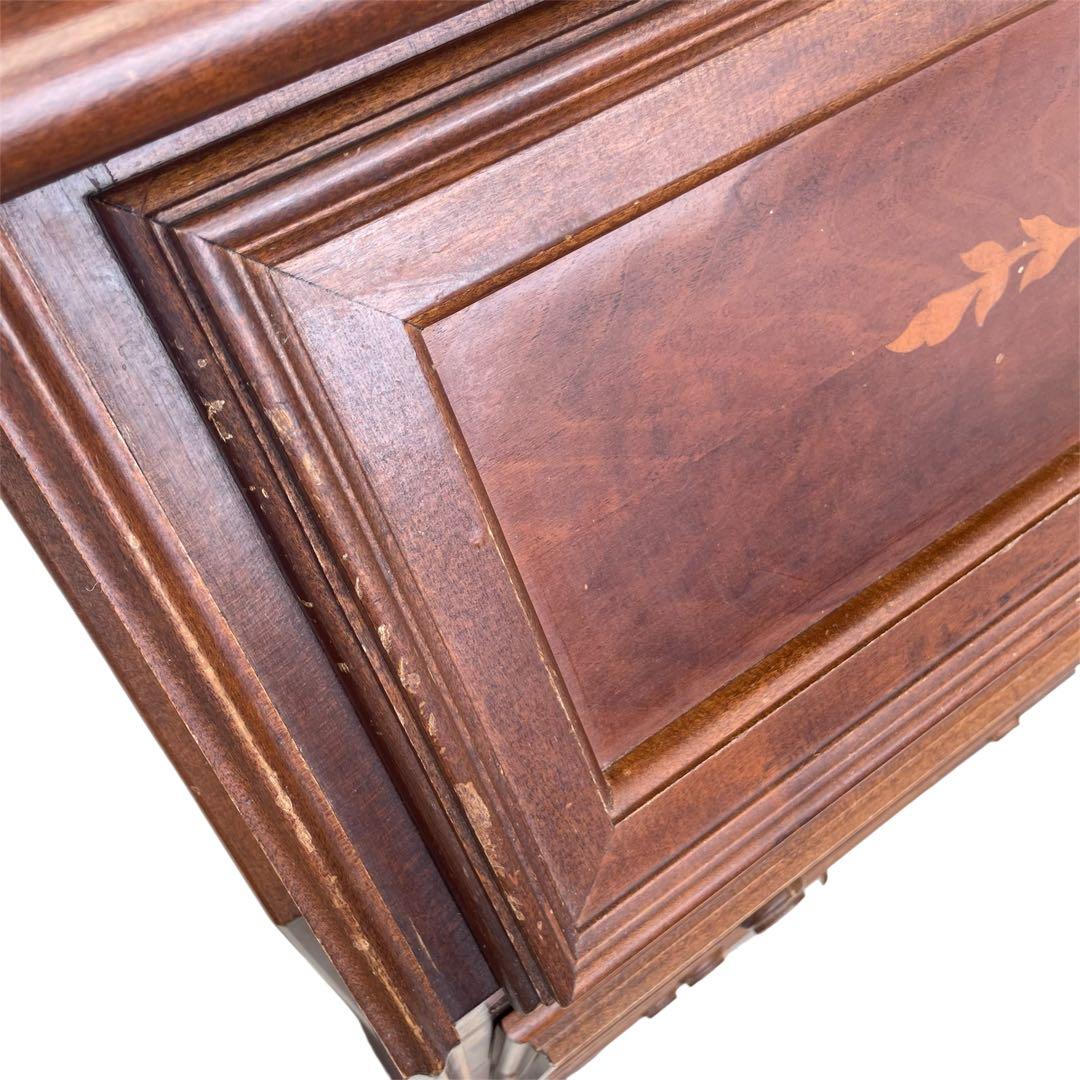 ◯イタリア ライティング ビューロー 机 木製 アンティーク デスク