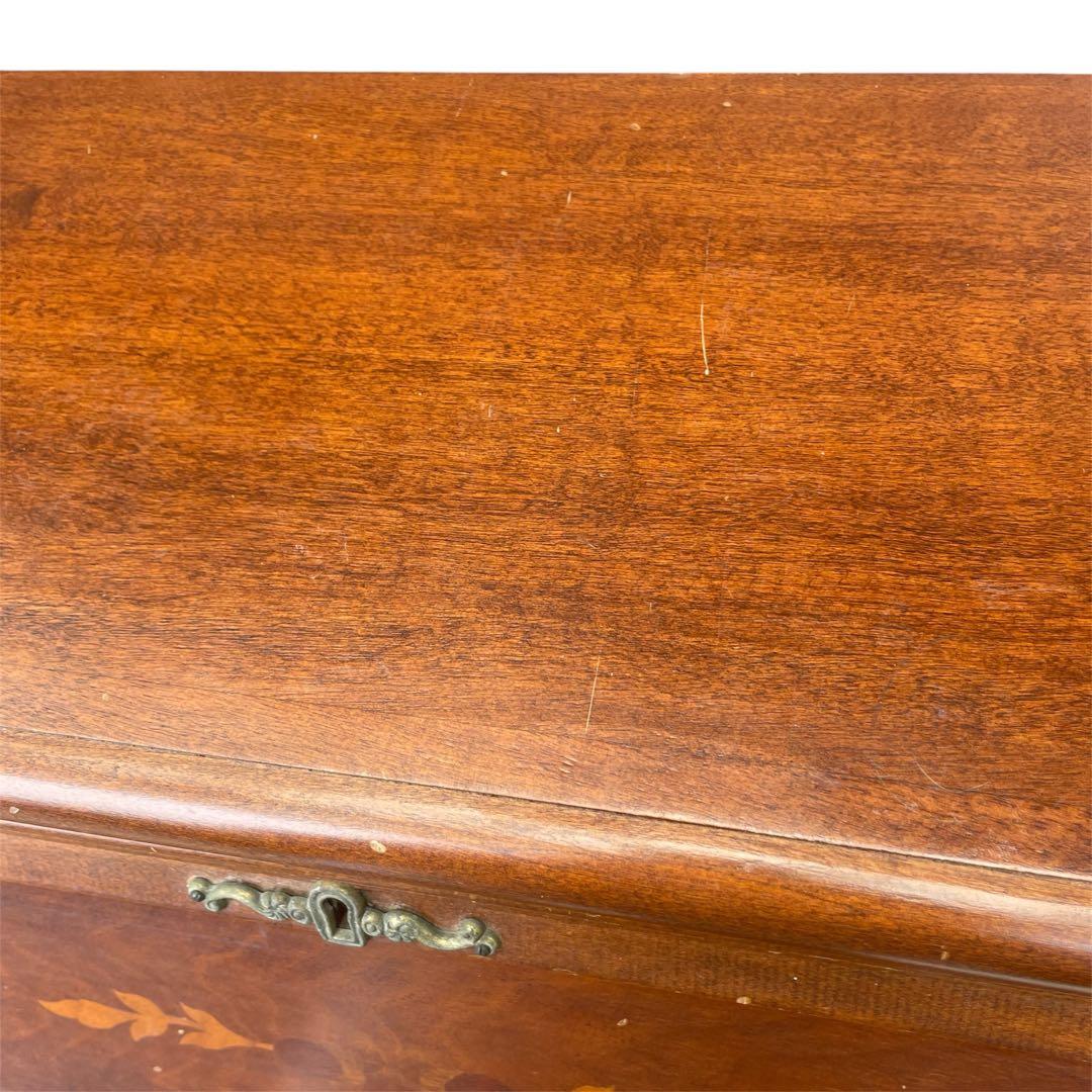 ◯イタリア ライティング ビューロー 机 木製 アンティーク デスク