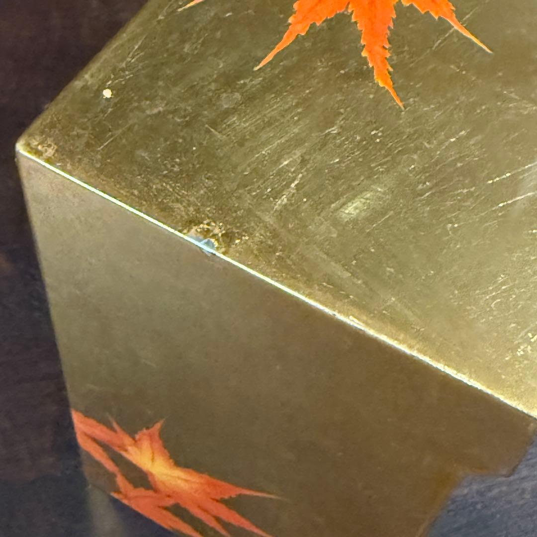 特製 漆絵 ティッシュボックス　もみじ