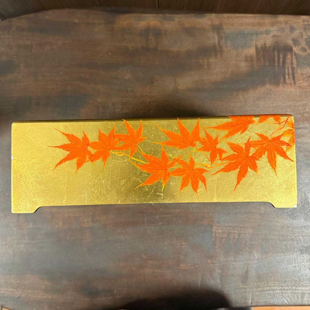特製 漆絵 ティッシュボックス　もみじ