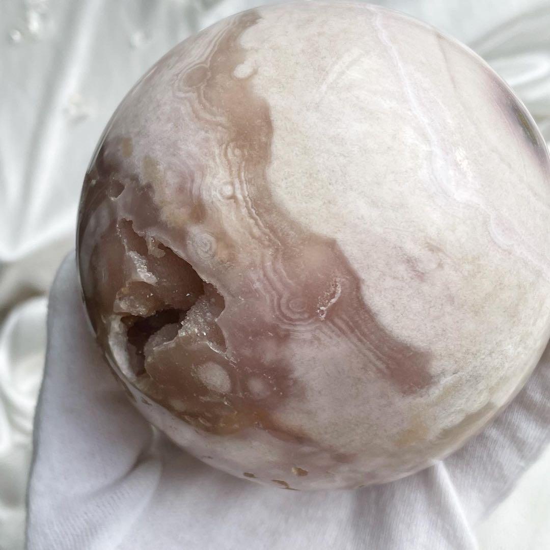 1kg越え大玉！ 結晶ジオード ピンクアメジスト スフィア シュガードゥルージー