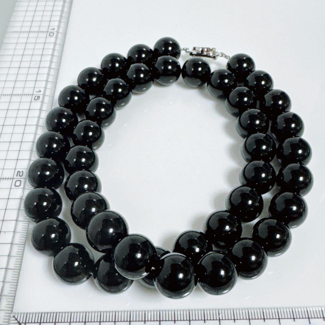 天然モリオンネックレス黒水晶ネックレスNO25-2421