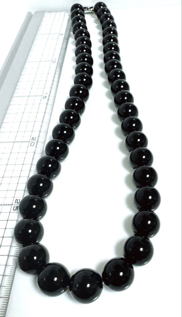 天然モリオンネックレス黒水晶ネックレスNO25-2421