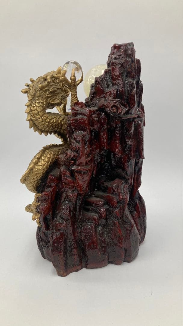 ドラゴンの置物 縁起物 登り龍 水晶玉 3つ 30CM＆4KGオーバー - メルカリ