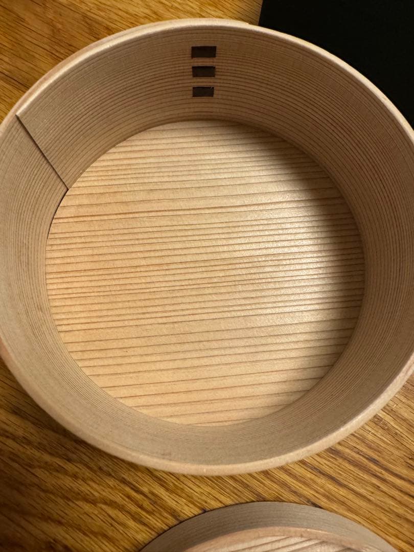 秋田杉　曲げわっぱ 無塗装　ミニおひつ　大　りょうび庵　大館