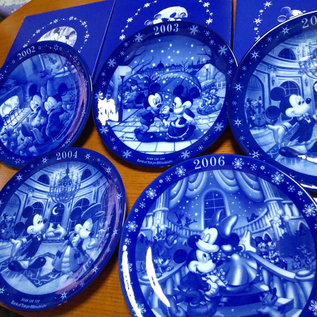 非売品 ディズニー イヤープレート ノリタケ 皿 5枚 ノベルティ