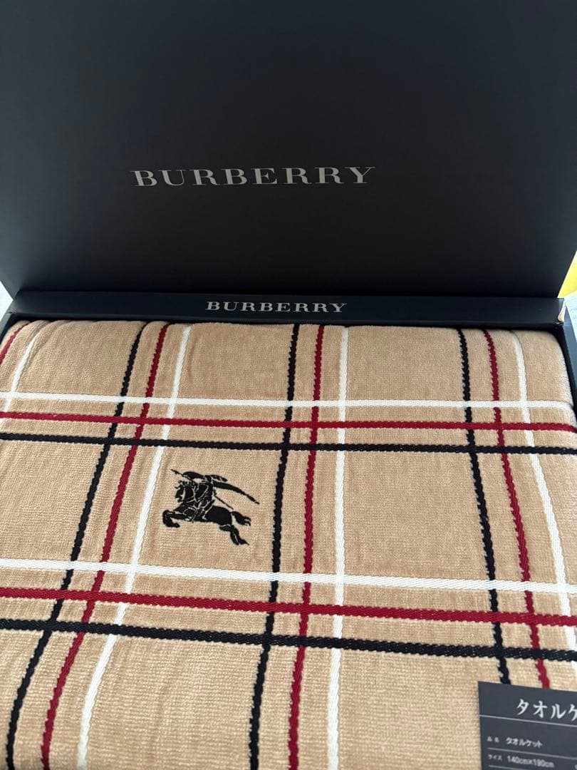 新品未使用　BURBERRY バーバリー タオルケット140x190cm