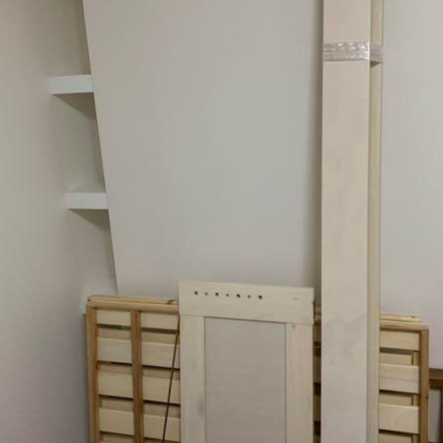 引取限定　木製シングルベッドフレーム 引き出し収納付き