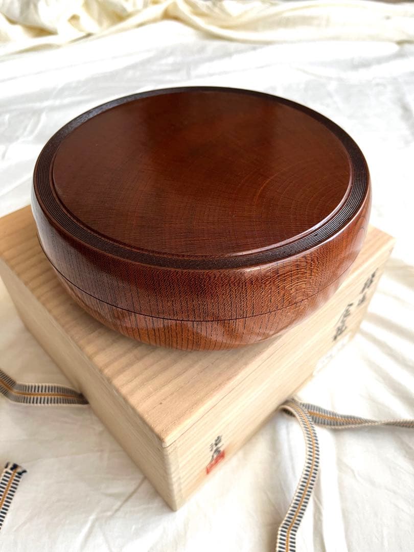 漆器　欅造食籠　川北浩彦　菓子箱